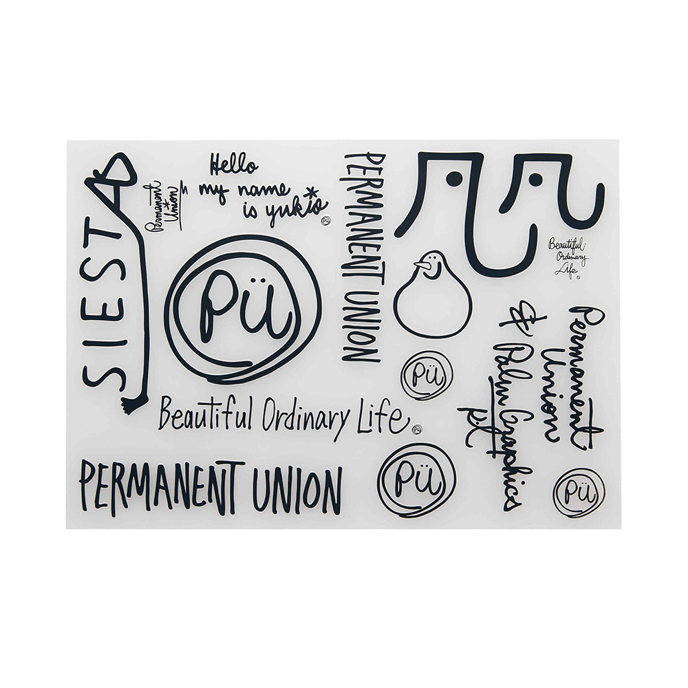 Permanent Union & Palm Graphics design Sticker